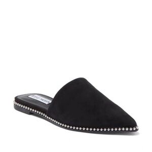 Steve Madden Azizi Pointed Toe Mules in Black Suede